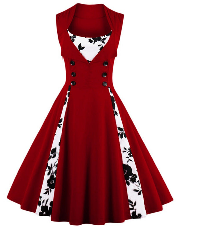 Stitching dress