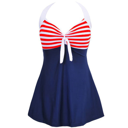 Plus Size Conservative Fashionable Swimwear .