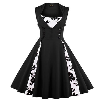 Hepburn Style Retro Swing Dress
