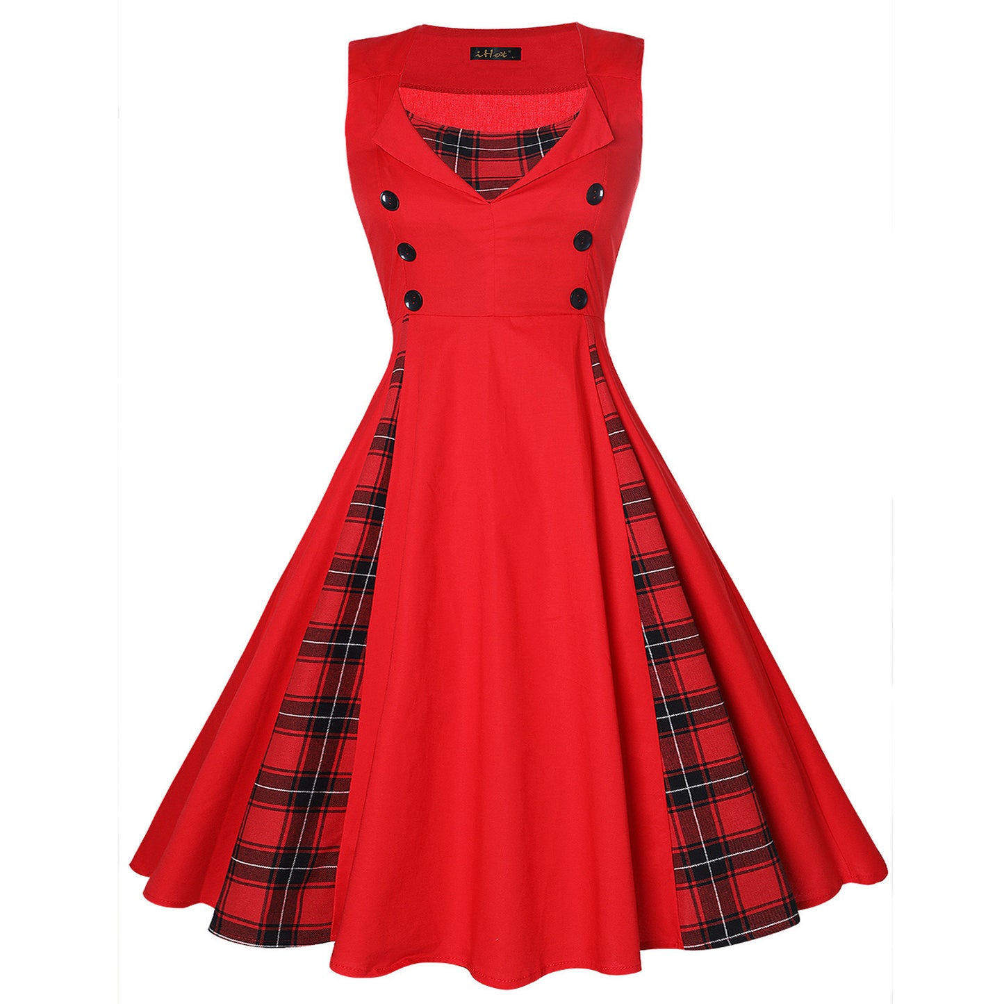Hepburn Style Retro Swing Dress