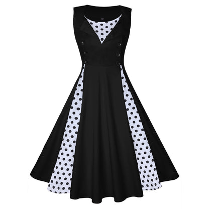 Hepburn Style Retro Swing Dress