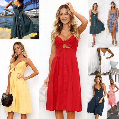 Women's Sleeveless Backless Long Sheath Party Dress