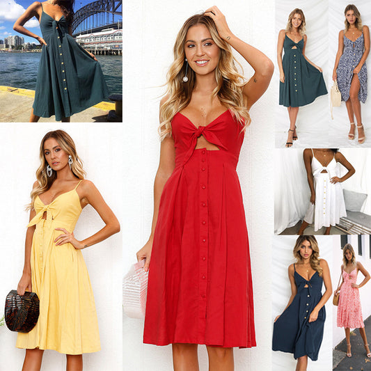 Women's Sleeveless Backless Long Sheath Party Dress