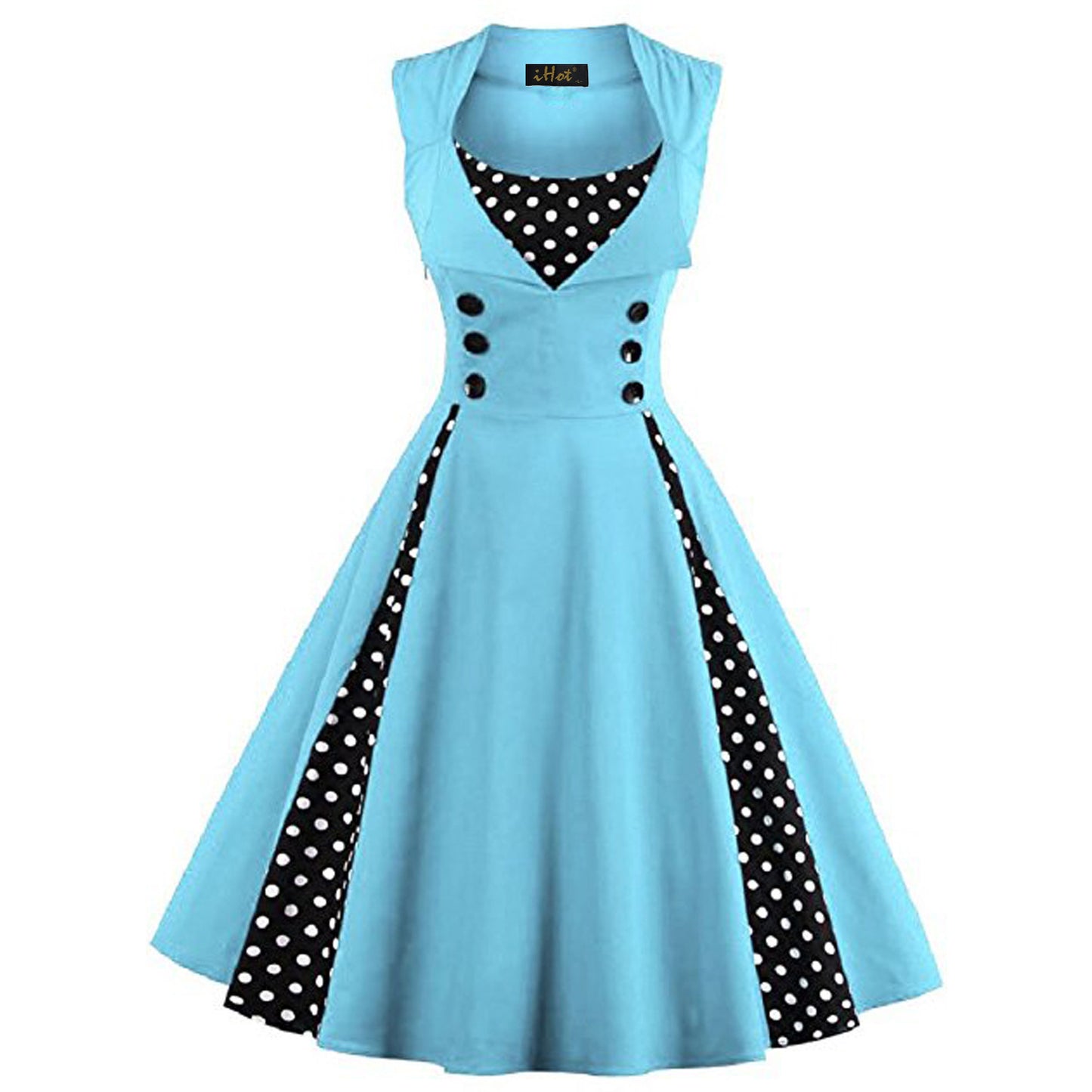 Hepburn Style Retro Swing Dress