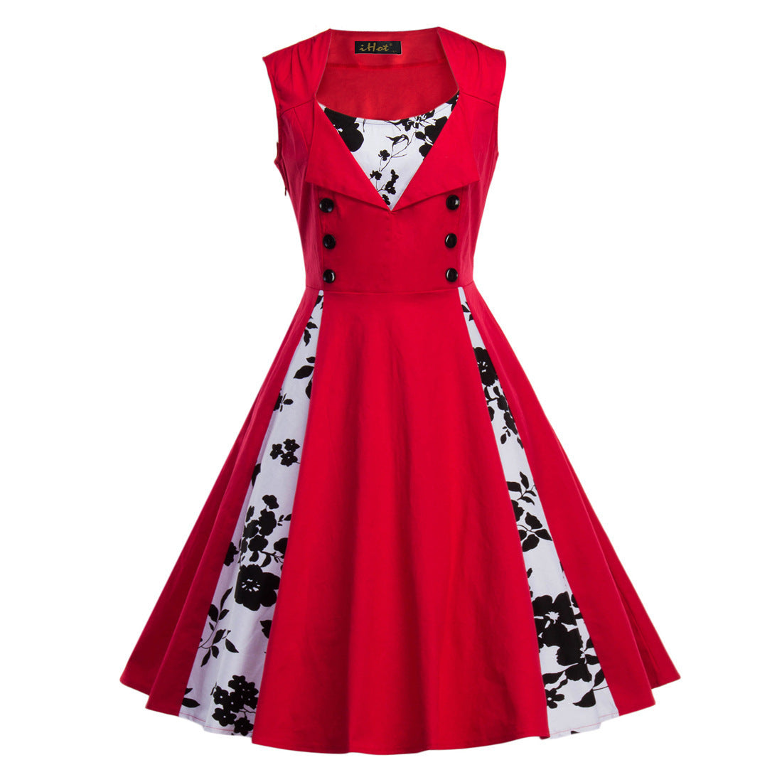 Hepburn Style Retro Swing Dress
