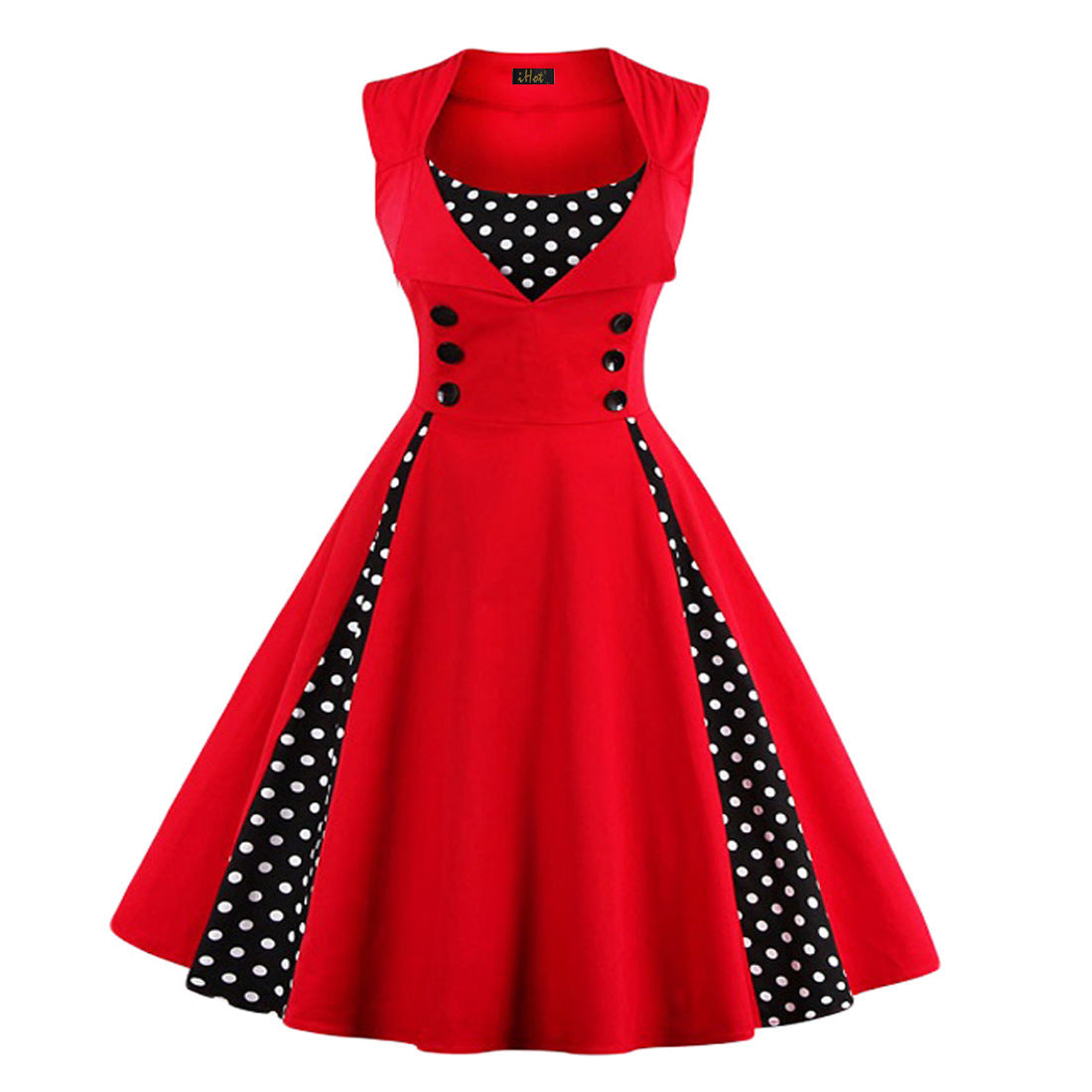 Hepburn Style Retro Swing Dress