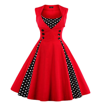 Hepburn Style Retro Swing Dress