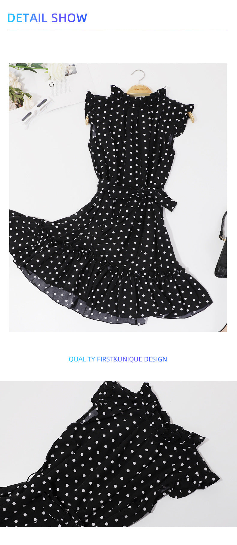 Retro Round Neck Slim Skirt Dress