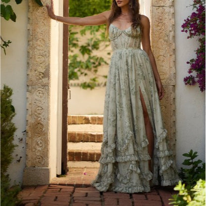 French Sexy Pure Desire Style Halter Dress