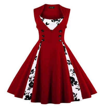 Hepburn Style Retro Swing Dress