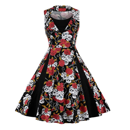 Hepburn Style Retro Swing Dress