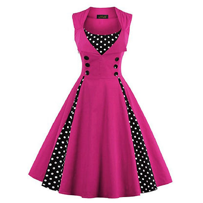 Hepburn Style Retro Swing Dress